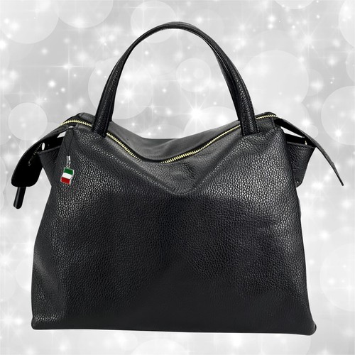 Borsa nera pelle grande - borsa,