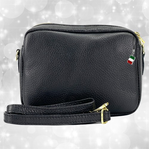 Borsa nera pelle media