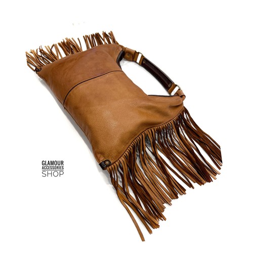 Borsa donna sacca frange vera - sacca,