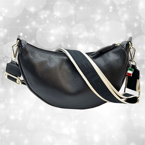 Borsa nera pelle media
